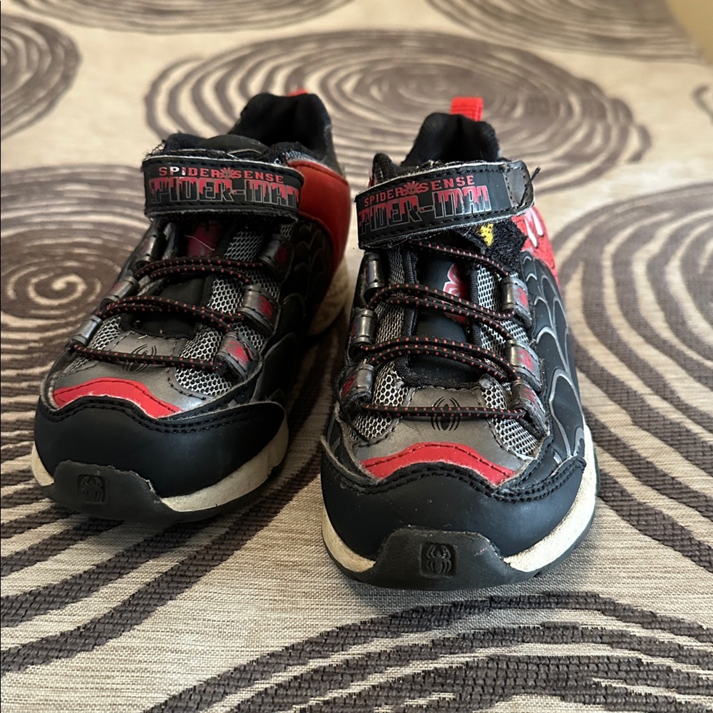 Spider-Man Black and Red Sneakers
